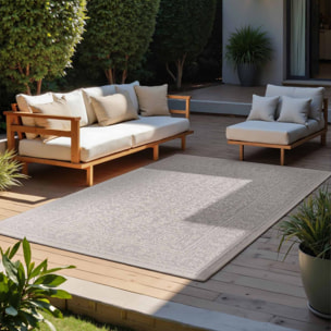 Tapis exterieur kilim oriental authentique, erta, idéal terrasse