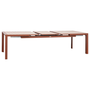 Table de jardin 10 places Evasion extensible miel/acajou