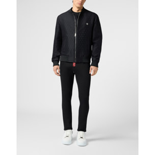PHILIPP PLEIN Bomber Jacket Jacquard Monogram