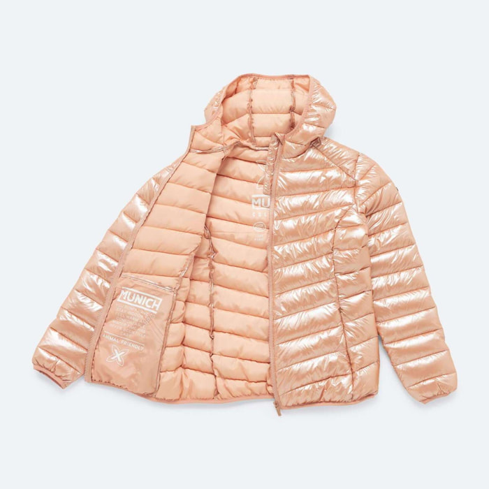 Chaqueta MUNICH Padding de nylon-poliéster rosa