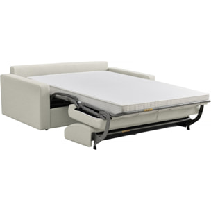Canapé convertible express en tissu "Diana" - Couchage 140 cm - 3 places - Beige