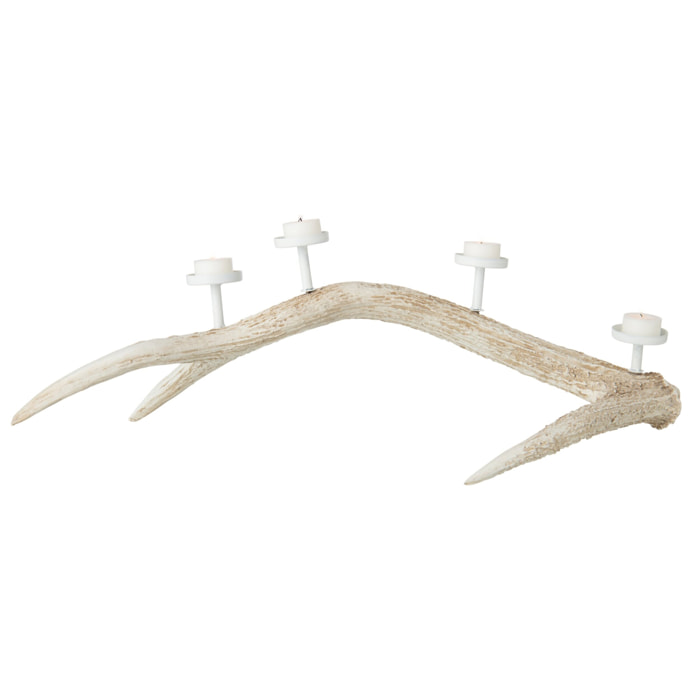 J-Line chandelier ramure - polyrésine - beige clair - small
