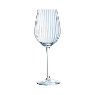 4 verres à pied 35 cl Serena Lines - Luminarc