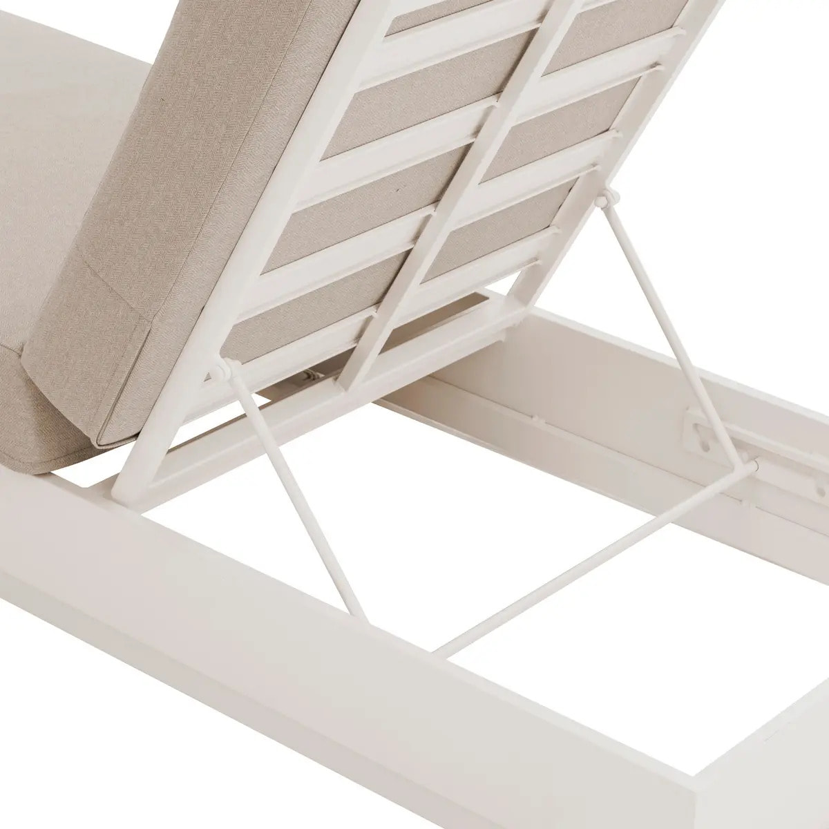 Lit de piscine "Allure" avoine polyester et aluminium