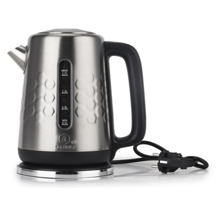 Bouilloire électrique programmable en inox 1,7l