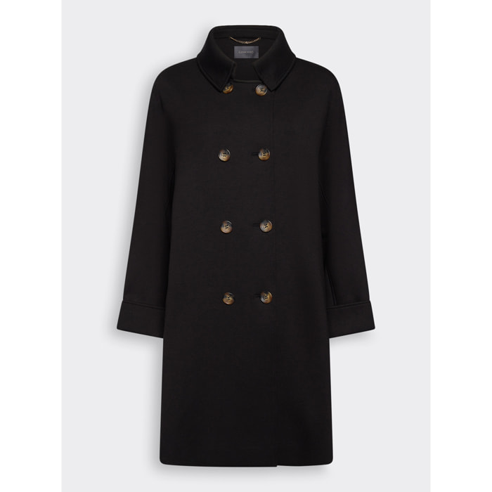 Elena Mirò - Cappotto in scuba - Nero