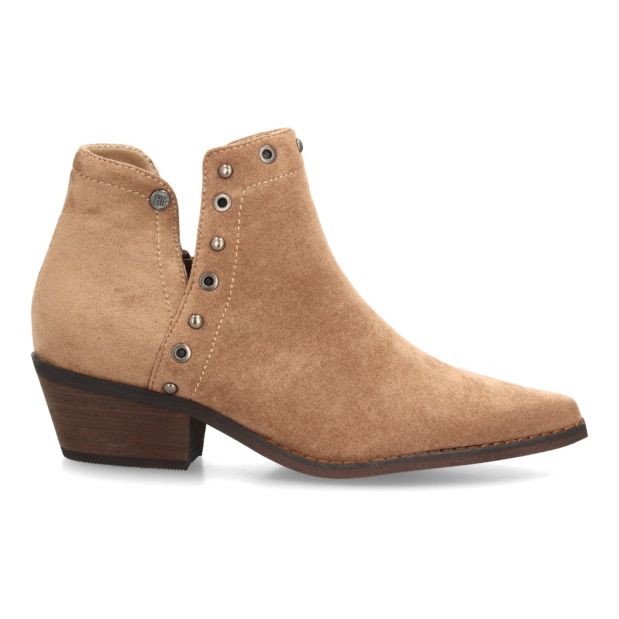 Botines cowboy mujer con detalles metálicos