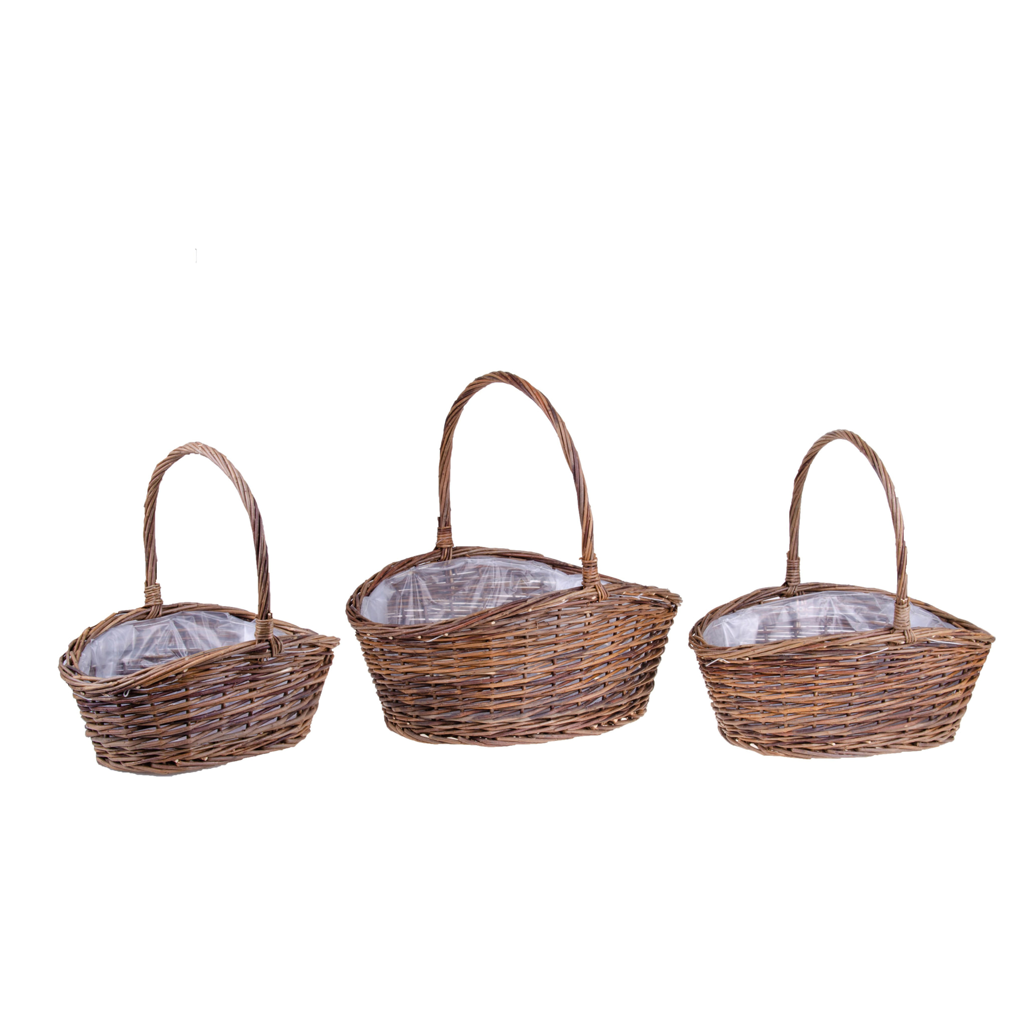 Set Di 3 Panieri. Larghezza 45 Cm - Pezzi 1 - 45X45X36cm - Colore: Altro - Bianchi Dino - Cesteria