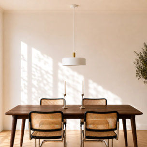 Suspension en métal blanc D35 cm - Nox
