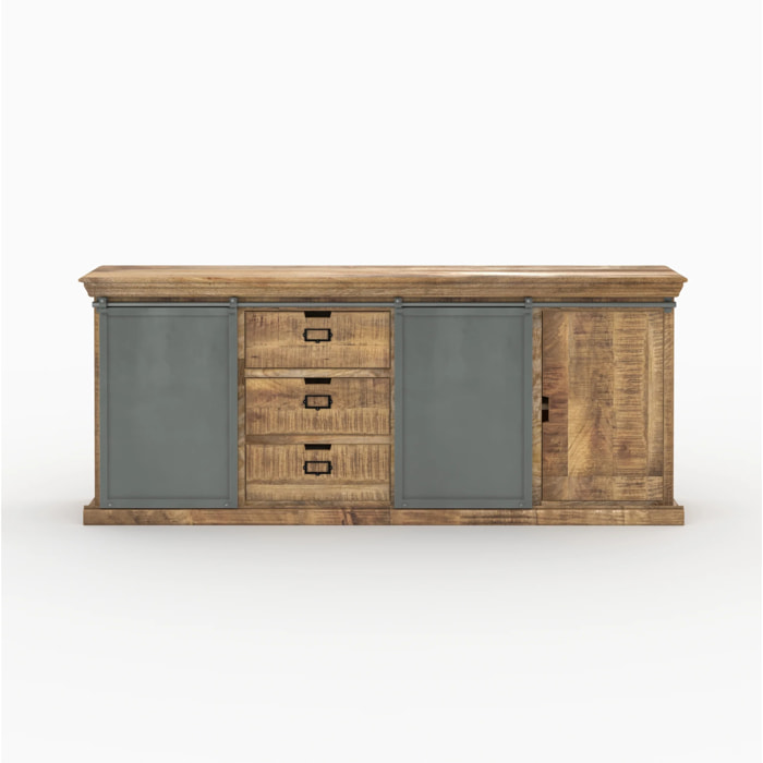 Ensemble 2 buffets en bois de manguier - Tabuk