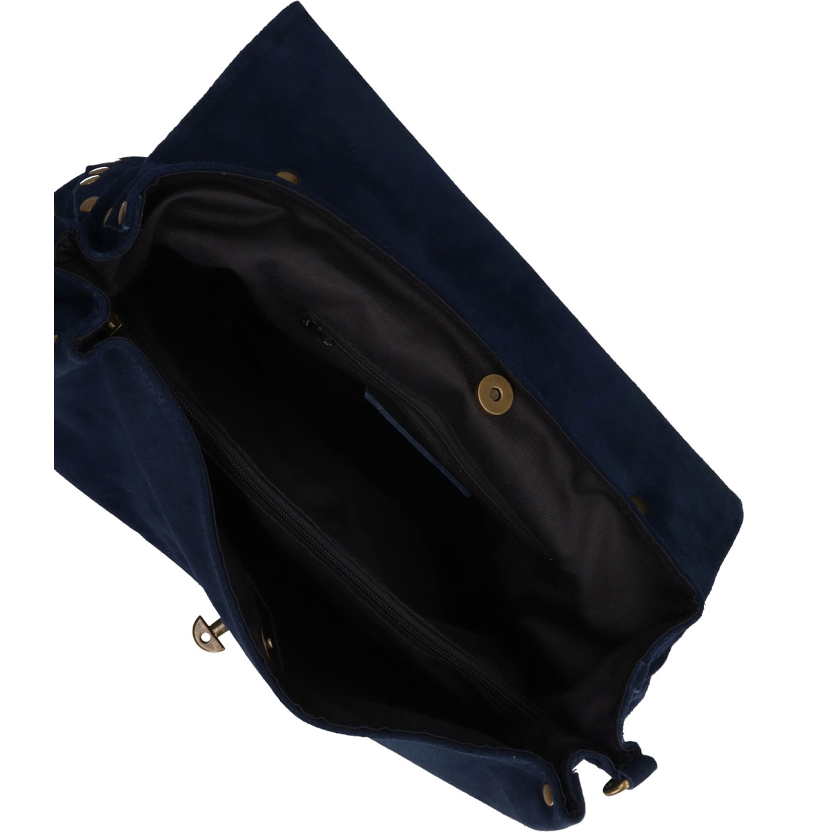 Borsa a mano da donna Made in Italy - Modello Zelia Elite - Pelle scamosciata - 37.0 x 22.0 x 15.0 cm