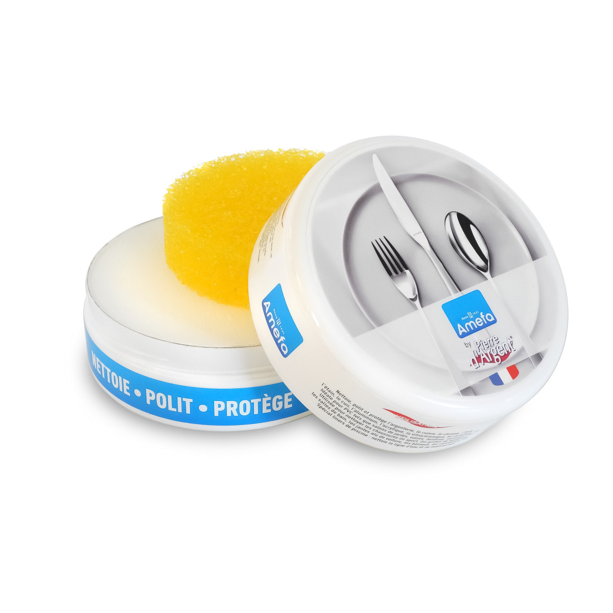 Pierre d'Argent® - Piedra blanca con aroma de limón 300 g para el mantenimiento del acero inoxidable