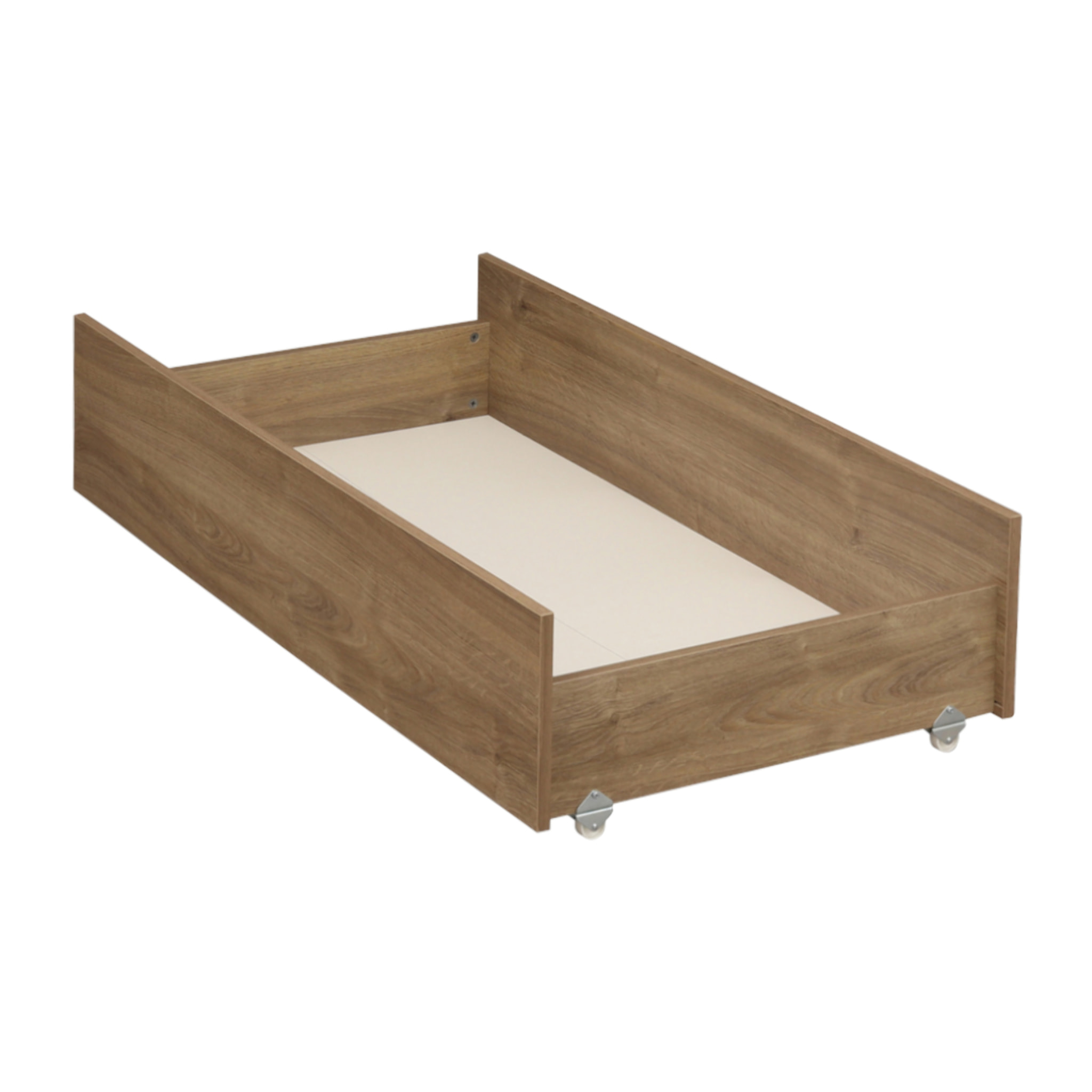 Tiroir pour lit bébé combiné évolutif décor bois chêne mokka