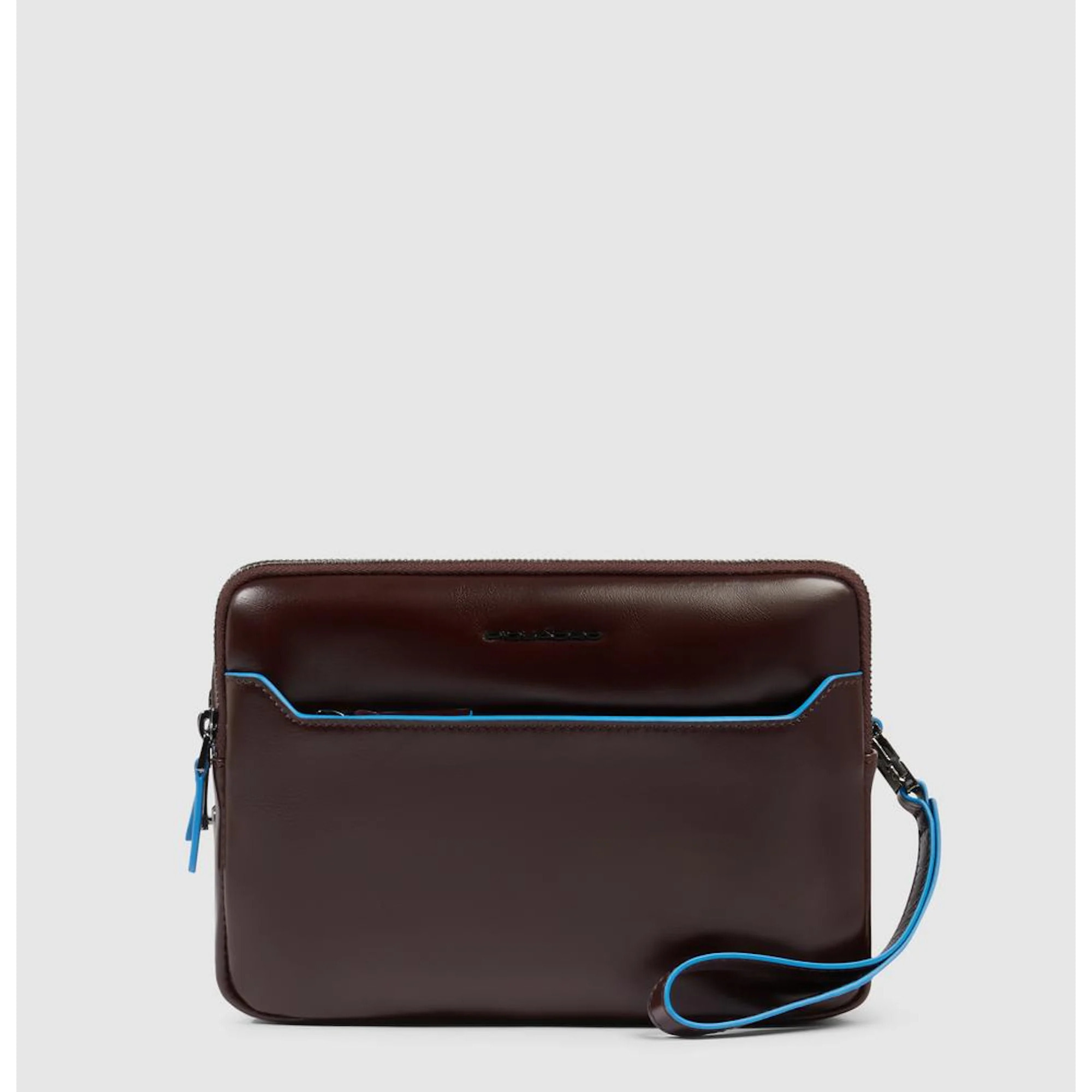 Piquadro Pochette porta iPad®mini con tracolla rimovibile e chiusura di sicurezza a impronta digitale