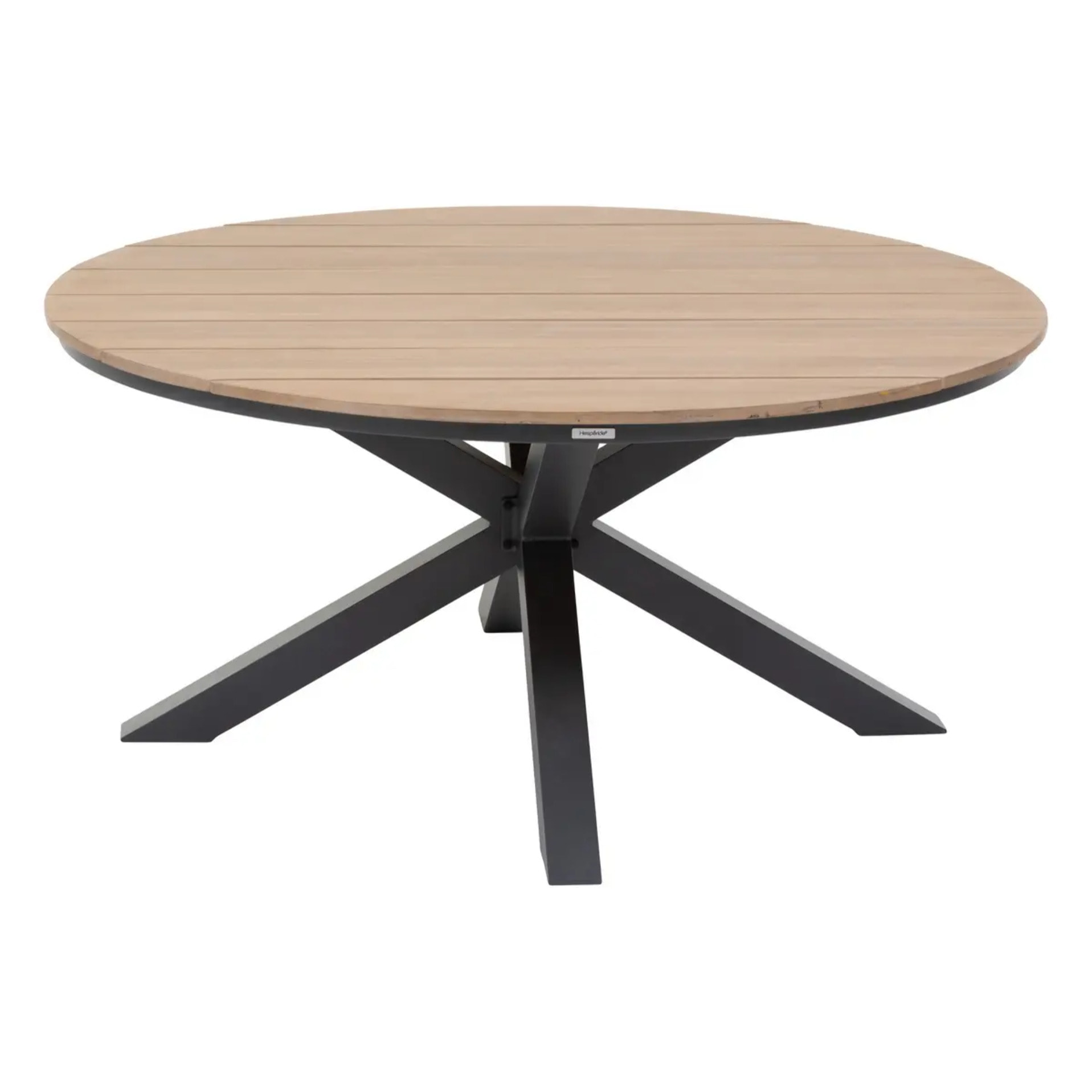 Table de jardin "Oriengo" acacia & graphite 4 places en aluminium traité époxy