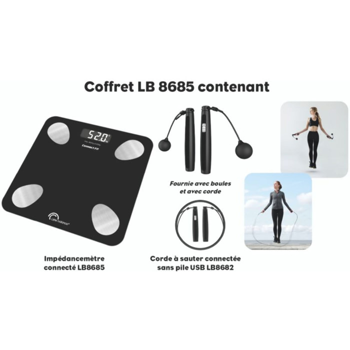 Pèse personne connecté LITTLE BALANCE Kit Duo Connect Fit