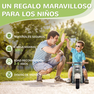 Moto Correpasillos para Niños de 2-5 Años Correpasillos con Música Burbujas Carga 30 kg 80x35,5x42 cm Crema