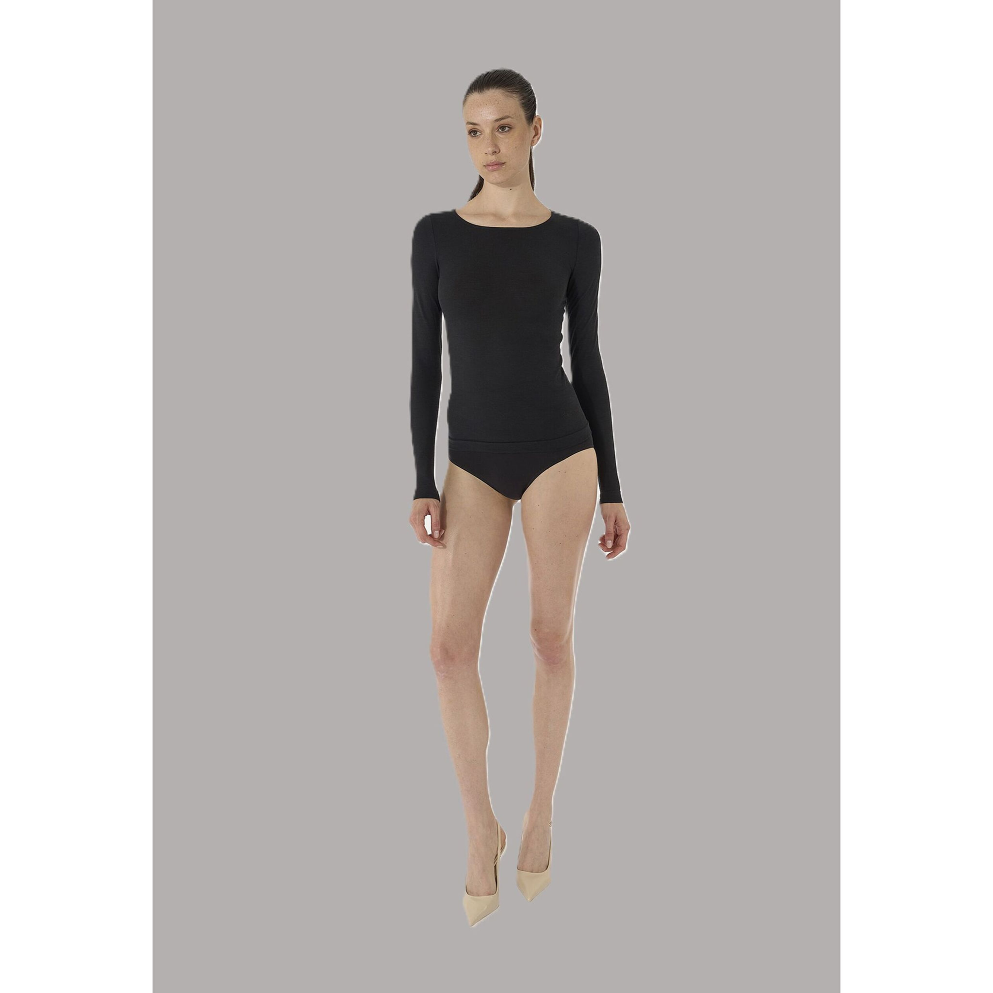 Top Pure Wool Top Long Sleeves