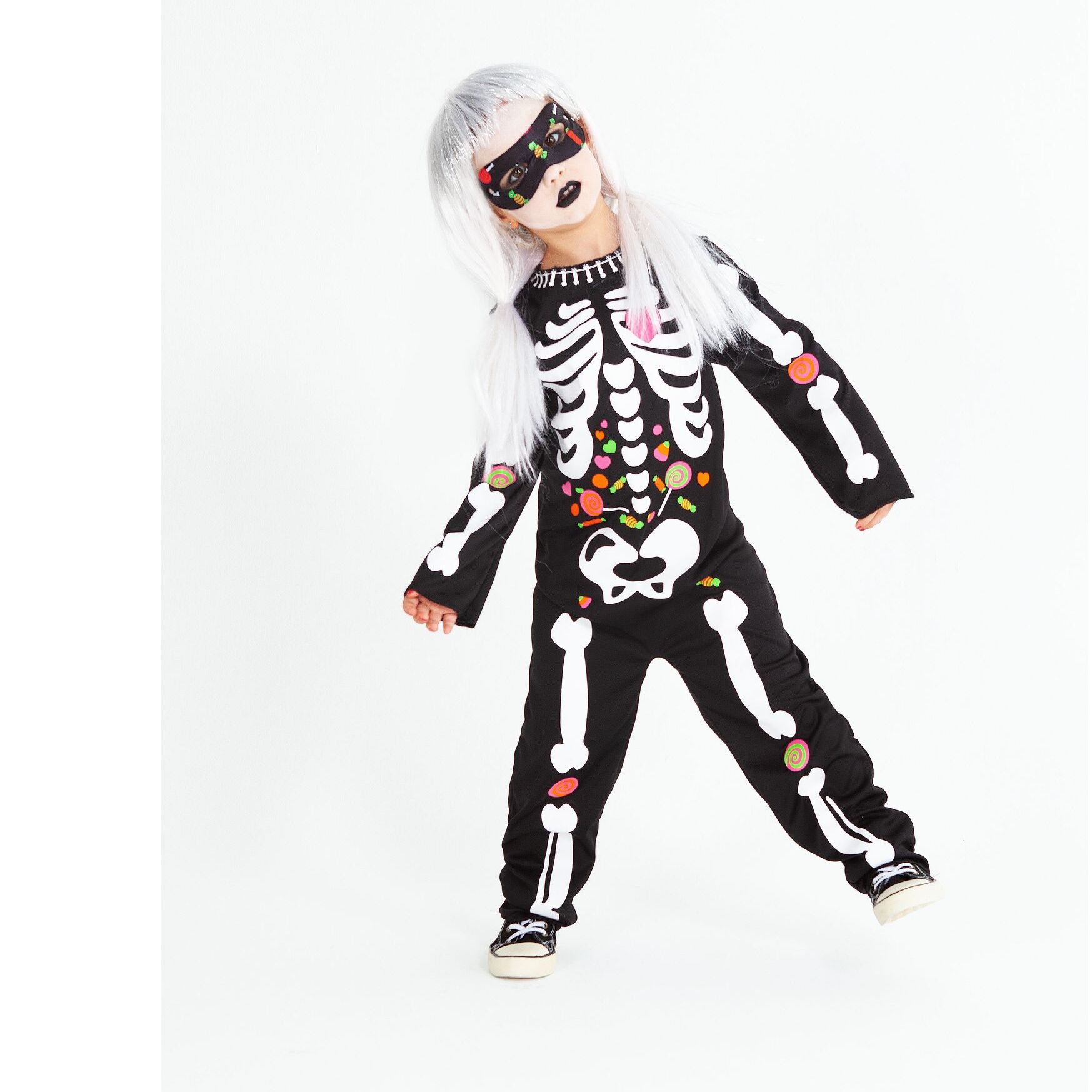 DISFRAZ ESQUELETO CANDY INF