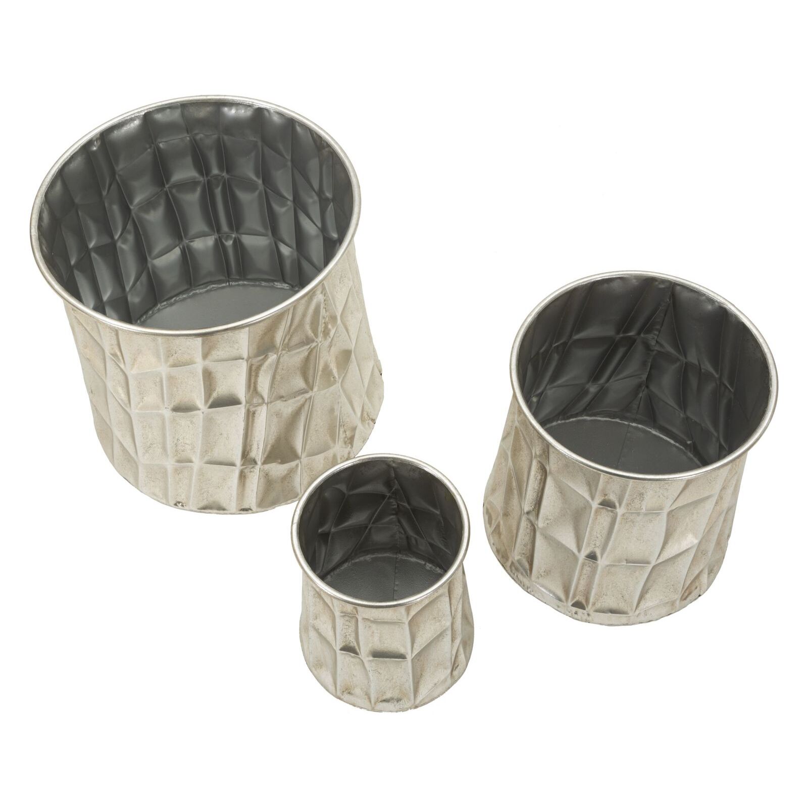 P/VASI SILVER SET 3 PZ CM Ø 35X38,5-27,5X33-18,5X26,5