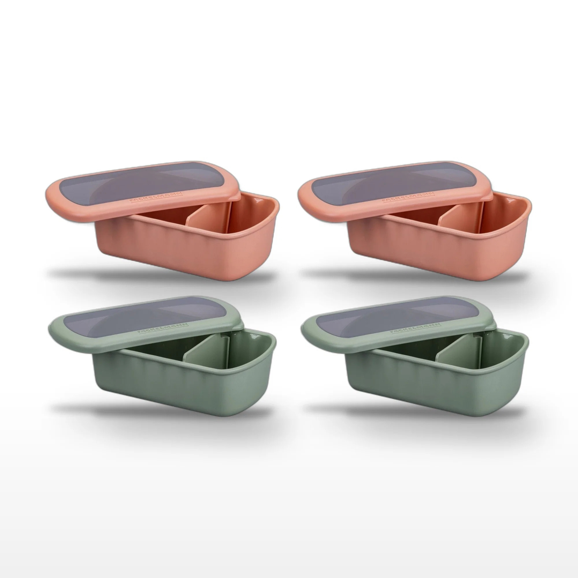 Lot de 4 Lunchbox Fackelmann Storage à compartiment réglable