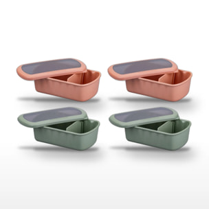 Lot de 4 Lunchbox Fackelmann Storage à compartiment réglable