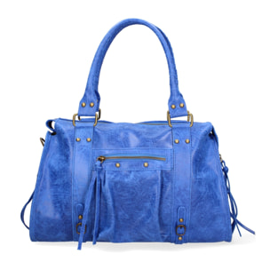 Borsa a spalla da donna - Modello Elara - Vera pelle - 41.0 x 28.0 x 13.0 cm