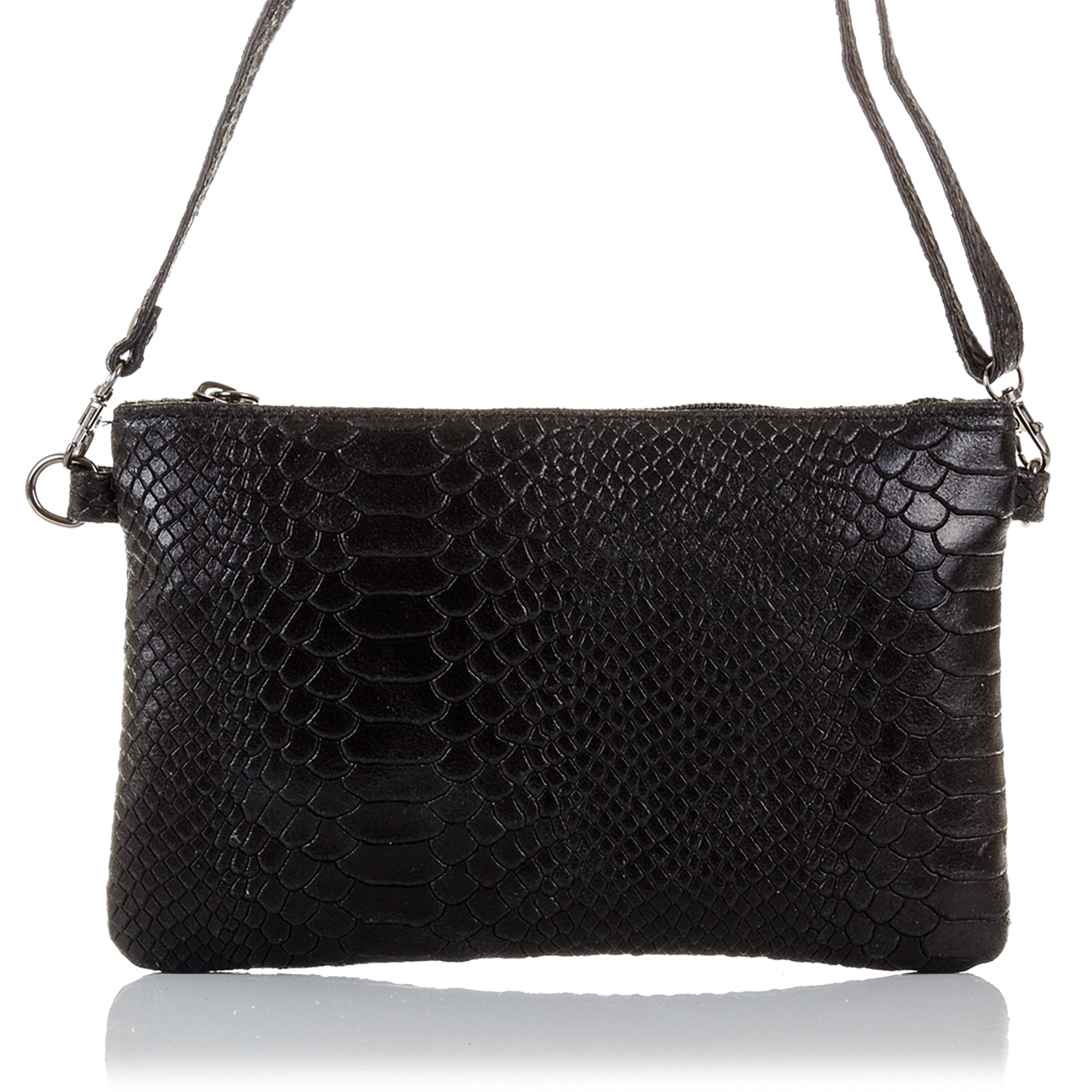 Deanna Borsa a mano Donna. Pelle autentica Camoscio Inciso Serpente
