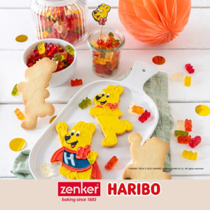 Lot de 2 emporte-pièces en inox motif ourson doré Zenker Haribo