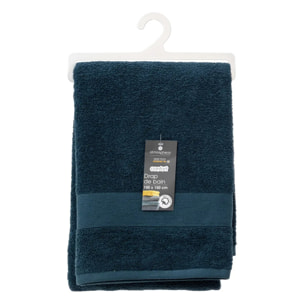 Drap de bain "Praia" 100x150cm bleu égéen