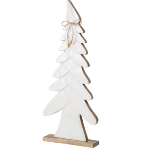 J-Line Pin nœud - bois de manguier - naturel/blanc - large