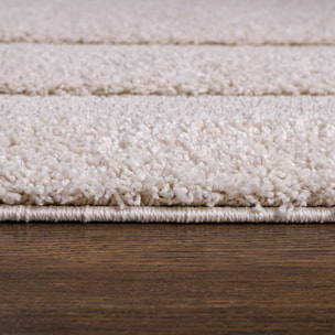 Tapis salon et chambre tissé motif faux uni KUNE