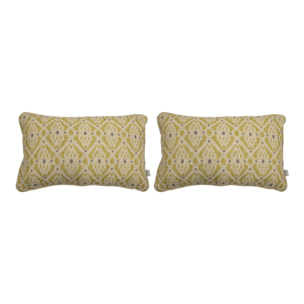 Lot de 2 housses de coussin FORMENTERA COORD - jaune