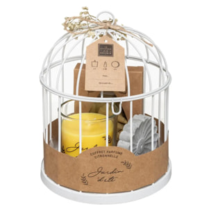 Coffret cadeau cage "Lola" - citronnelle