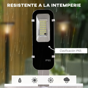 Luz Solar Exterior con 54 LED Luz de Seguridad de Pared de Aluminio IP65 Impermeable con Iluminación Blanca Fría y Mando a Distancia para Jardín Patio Camino 68x37x16 cm Plata