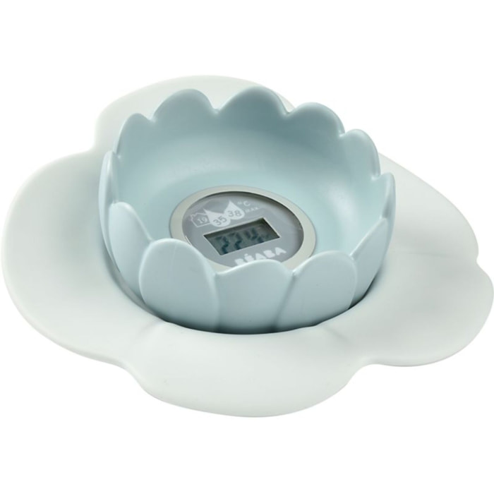 Thermomètre de bain BEABA de bain Lotus Green Blue