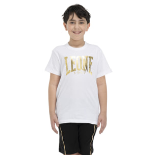 Traje infantil dorado.