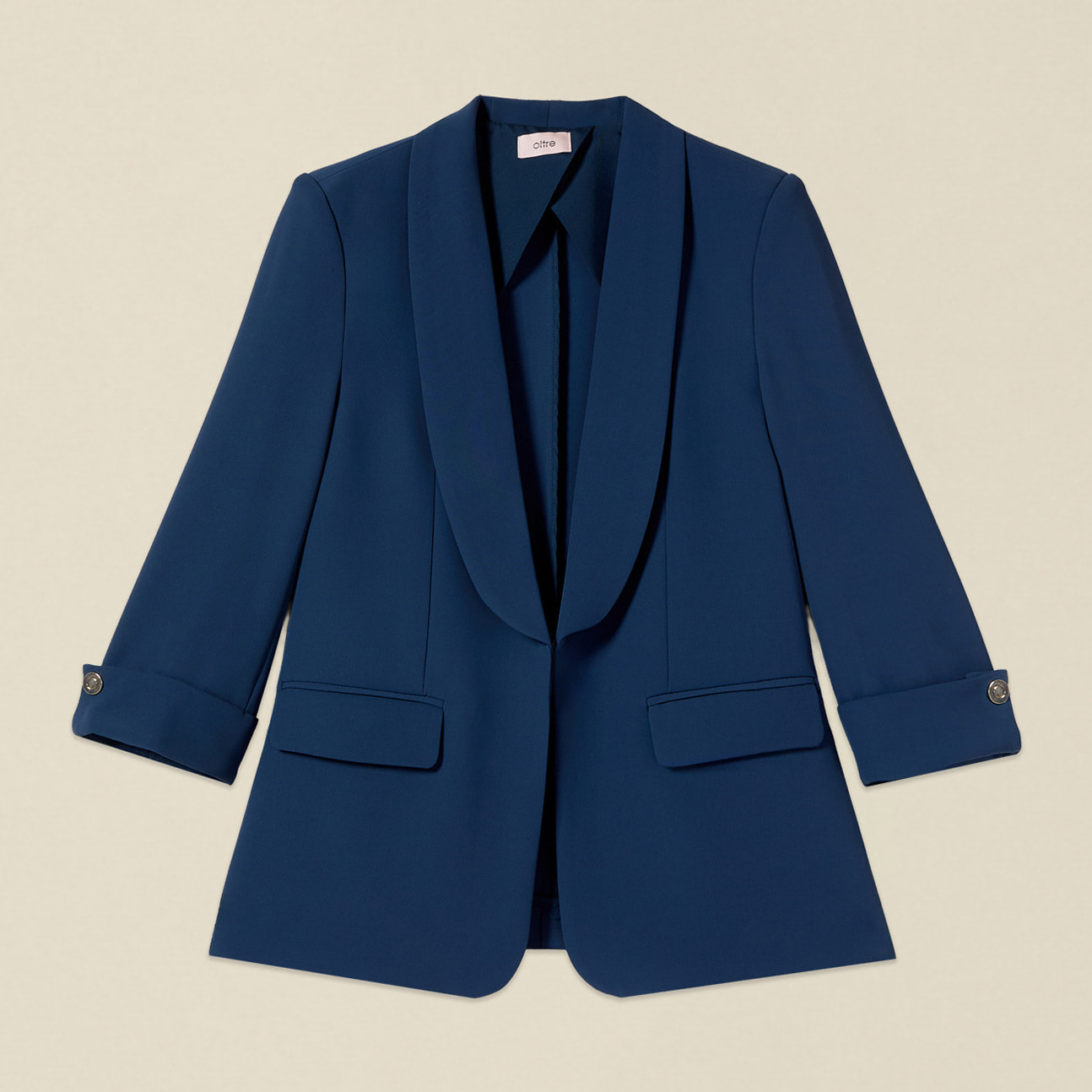 Oltre - Blazer in tessuto fluido - Blu