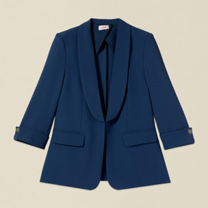 Oltre - Blazer in tessuto fluido - Blu