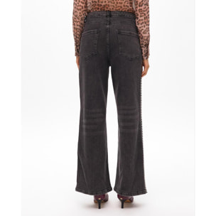 Pantaloni Larghi con Borchie