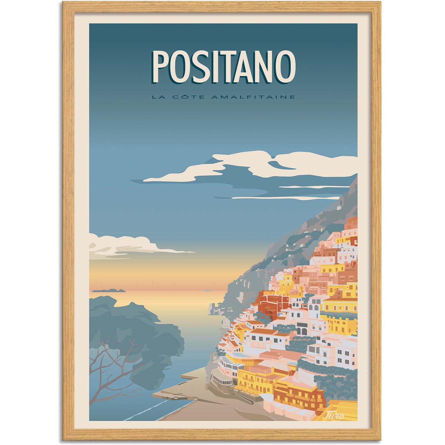 Affiche - Positano - Turo