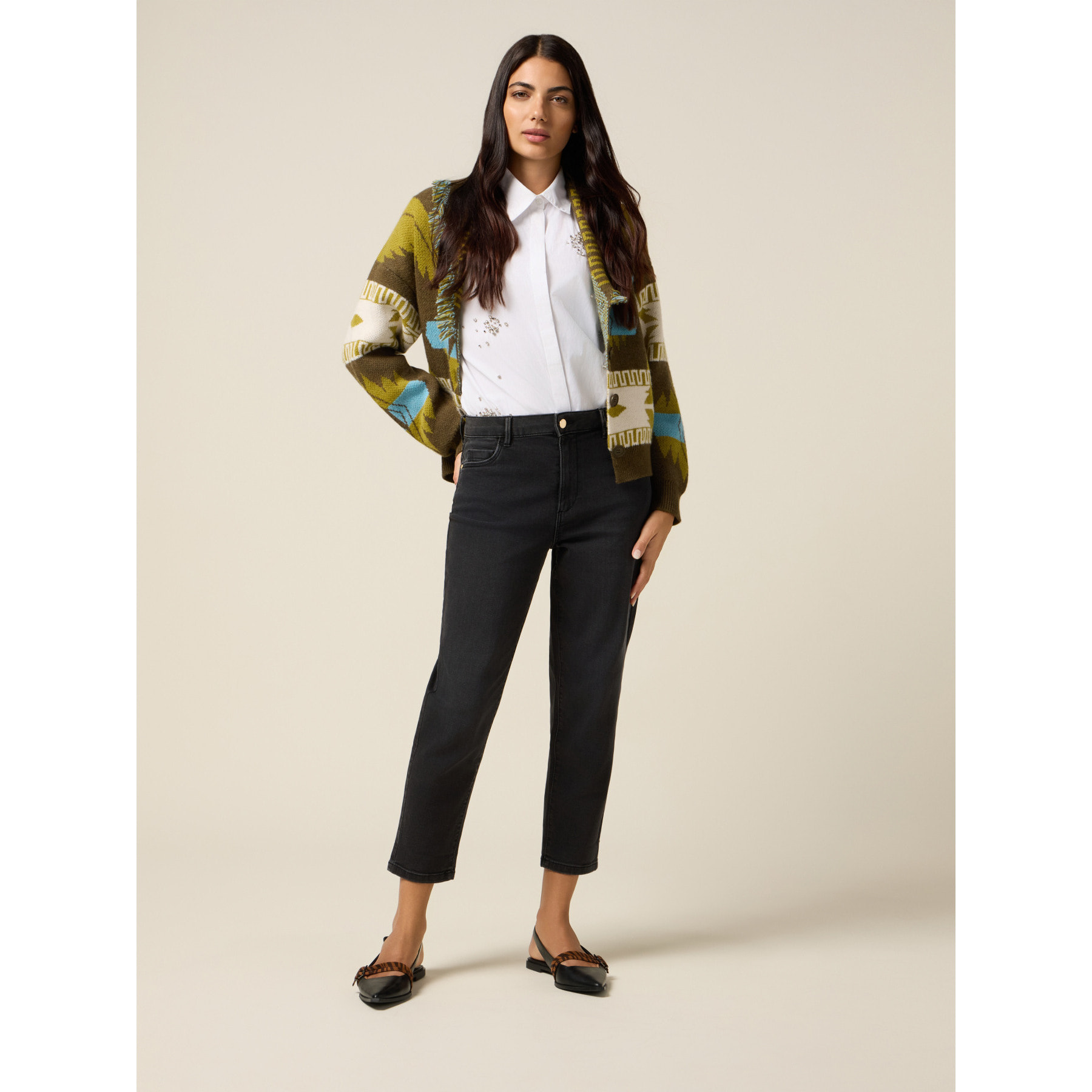 Oltre - Jeans boyslim nero - Nero