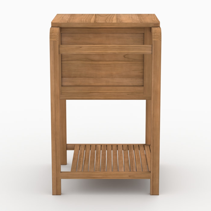 Meuble de salle de bain en bois de teck 50 cm - Lucette