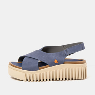 Sandalia de cuña 1574 NOBUCK OCEAN/BRIGHTON color Ocean