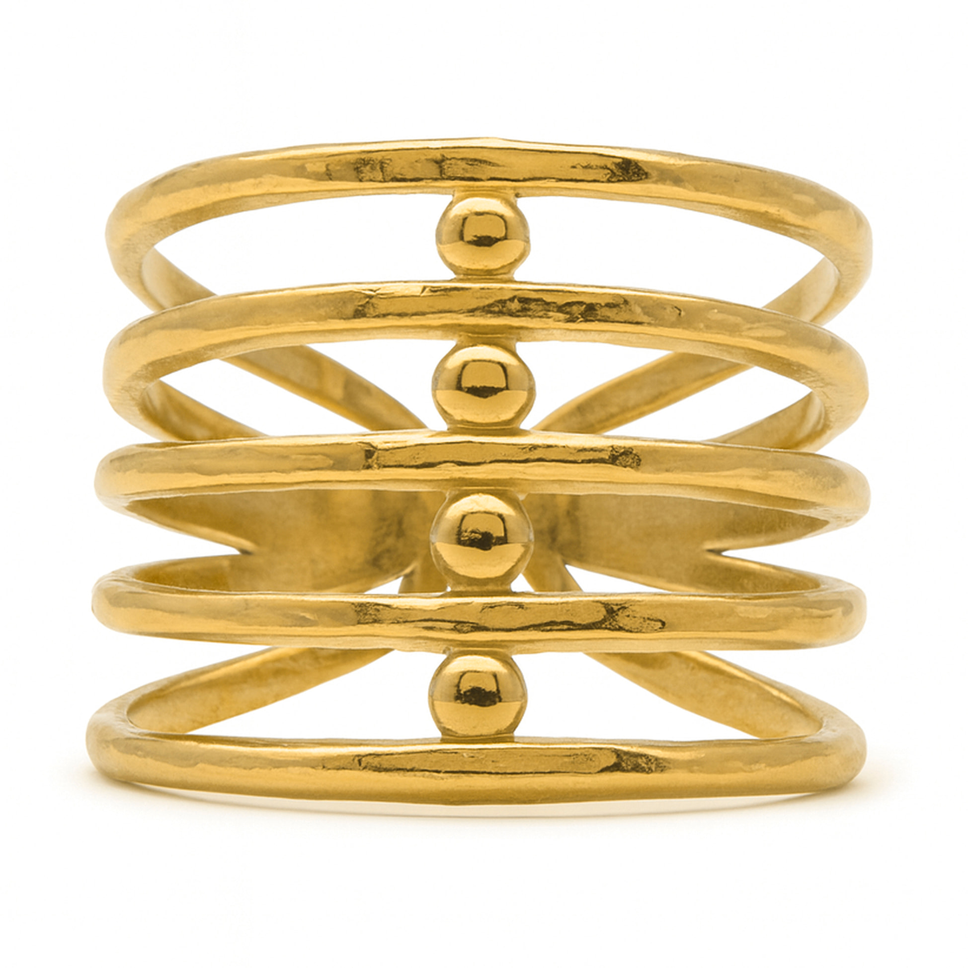 Anillo Tagan acabado oro amarillo 18k