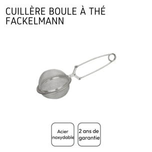 Ensemble de 2 Boules à thé type Pinces à thé en inox 18,5 cm Fackelmann