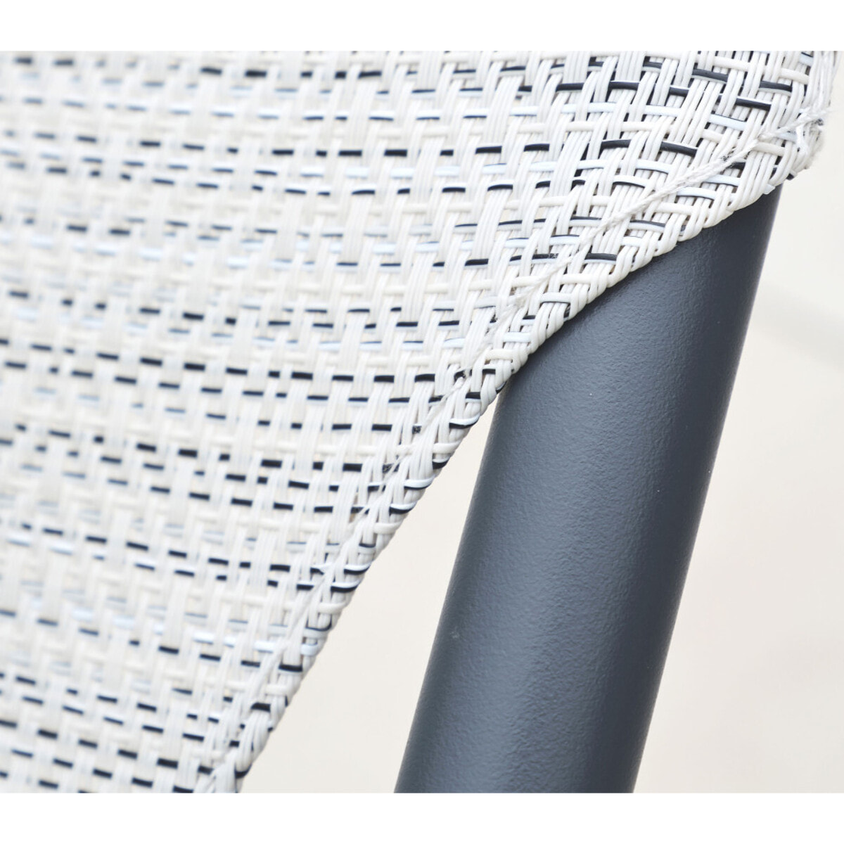 Lot de 6 Chiliennes en acier - gris anthracite et chiné - SUNNY