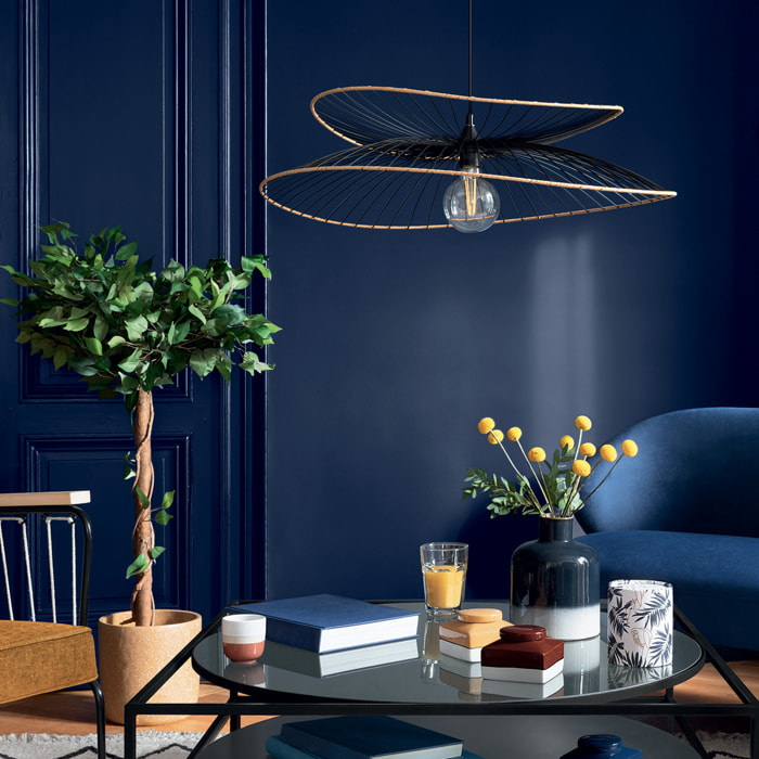 Suspension "Alara" noire - métal filaire D70 cm