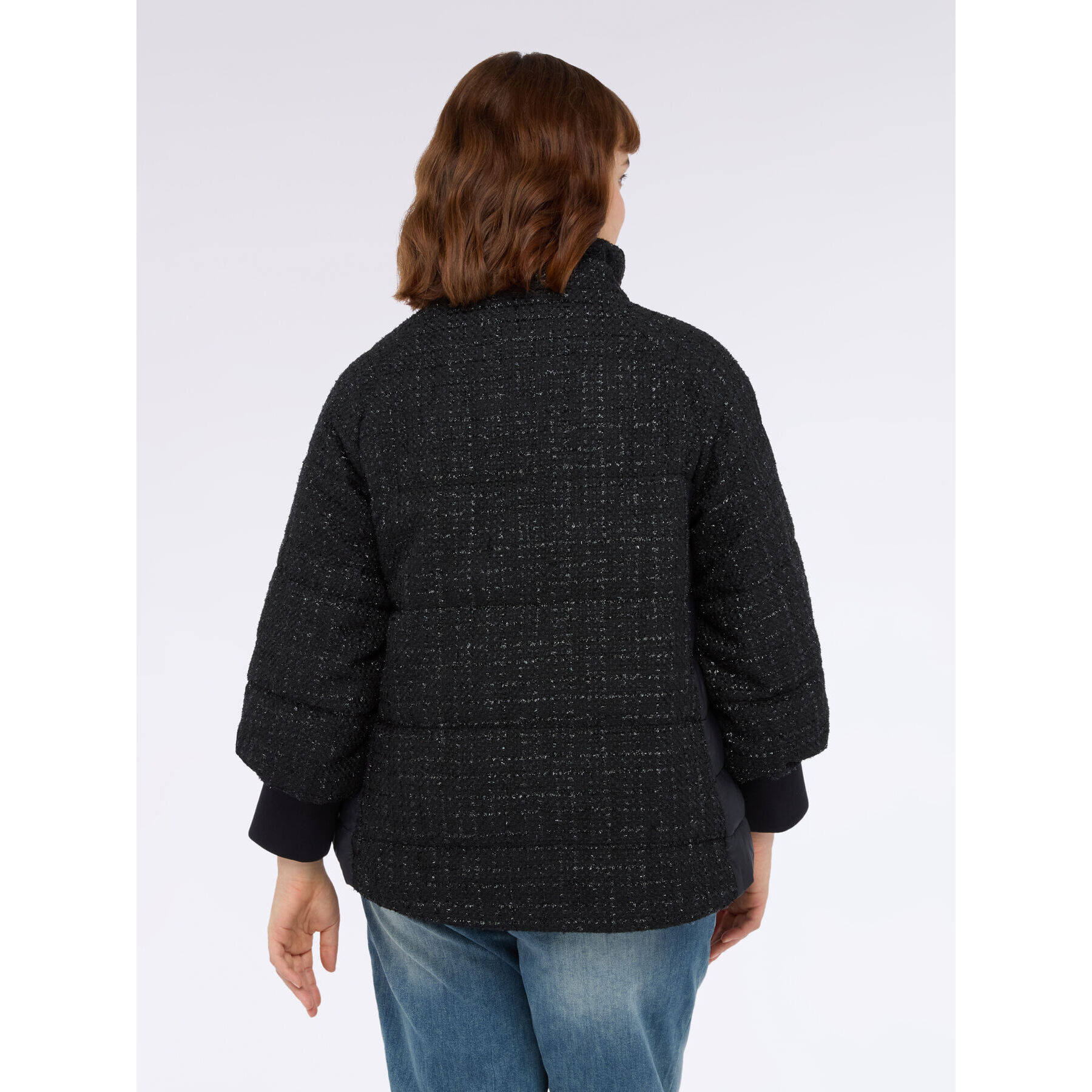 Fiorella Rubino - Plumífero de diseño bimaterial - Negro