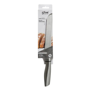 Couteau à pain inox "Silver Précision" lame 21cm